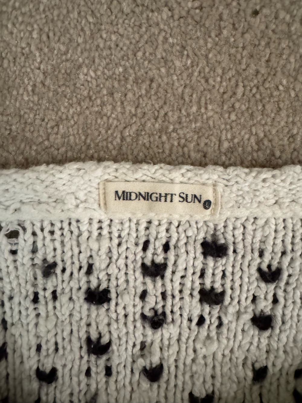 Black & White Marled Crewneck Sweater - Women - Picture 2 of 5